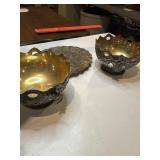 Two Vintage Italian silver plated metal ware Neo