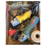 Two working 4ï¿½ electric grinders, etc.