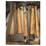 Box of 6 hammers, assorted