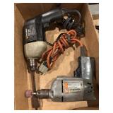 2 black and decker electric drills, both work