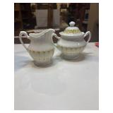 Vintage J&G making porcelain Cream and lidded
