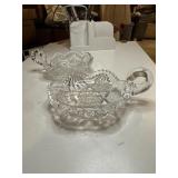 Two antique American brilliant period Cut Crystal