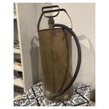 Vintage brass or copper hand pump, water, fire,