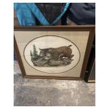 Signed and numbered Kentucky wildcat by Reynolds