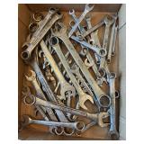 Large lot of wrenches, tools, mostly USA