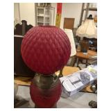 Vintage Ruby red satin gone with the wind style