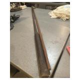 2 primitive handmade long rifle cleaning rods
