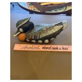 Vintage hand carved and hand-painted wooden duck