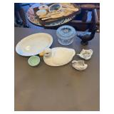Lot- ducks, Avon goose bottle, etc.