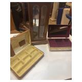 3 vintage jewelry boxes