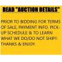 READ AUCTION DETAILS BEFORE BIDDING - THANKS