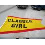 RARE 9X15FT BANNER CLABBER GIRL
