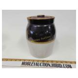 Antique crock with lid
