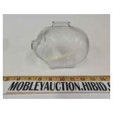 Glass piggy bank