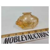 Carnival glass piggy bank small