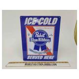 Pabst Blue ribbon sign metal
