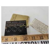 Vintage purse adding machine made by glamor