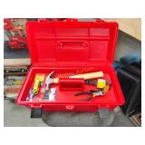 Red toolbox new with new tools