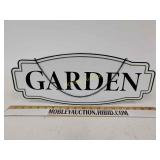 New Metal Garden sign