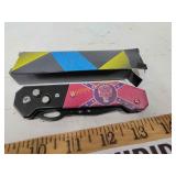 New push button knife