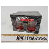 Four Corvette glasses