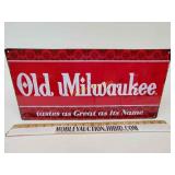 Metal beer sign