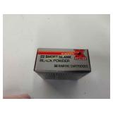 22 short blank black powder 50 rds