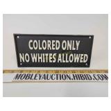 Cast iron sign black Americana sign