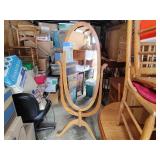 Full length oak mirror