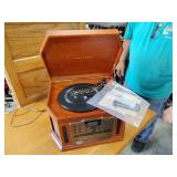 Crosley record radio CD player &: cassette