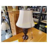 Beautiful wooden lamp