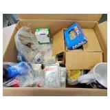 Box full of hardware nail screws and more no