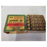 Vintage box of Browning 25 auto ammo
