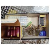Partial box a shotgun shells 380 22 and 9 mm