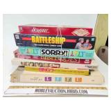 Old board games pulled out of the closet