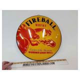 Fireball whiskey button sign