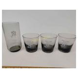 Vintage glasses with f on them