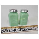 Jadeite salt and pepper shaker