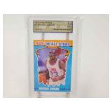 Michael Jordan 1990 Fleer sticker grated 9