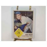 Sandy Koufax 1963 Fleer estimate value $250