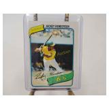 Ricky Henderson rookie 1980 Topps estimate $150