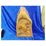 Hand carved deer