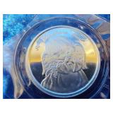 1999 Christmas 1 troy ounce silver round