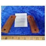 New Kimber small frame checkered wooden grips