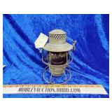 1924 adlake railroad red globe lantern