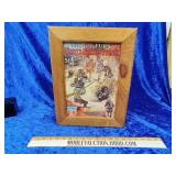 Handmade cabinet black Americana