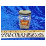 Vintage standard motor products jar with lid