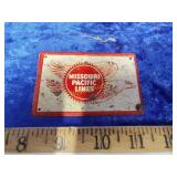 1954 post serial insert railroad sign