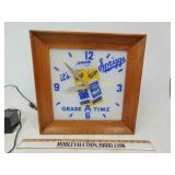 Rare reverse paint Spriggs dairy advertising