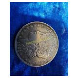 1921 Morgan silver dollar